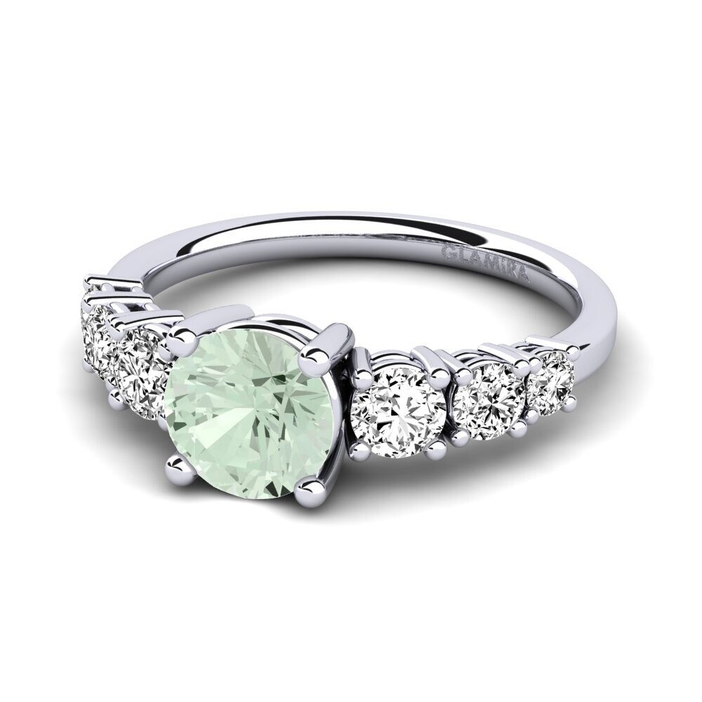 Amatista verde Anillo de compromiso Mylenda