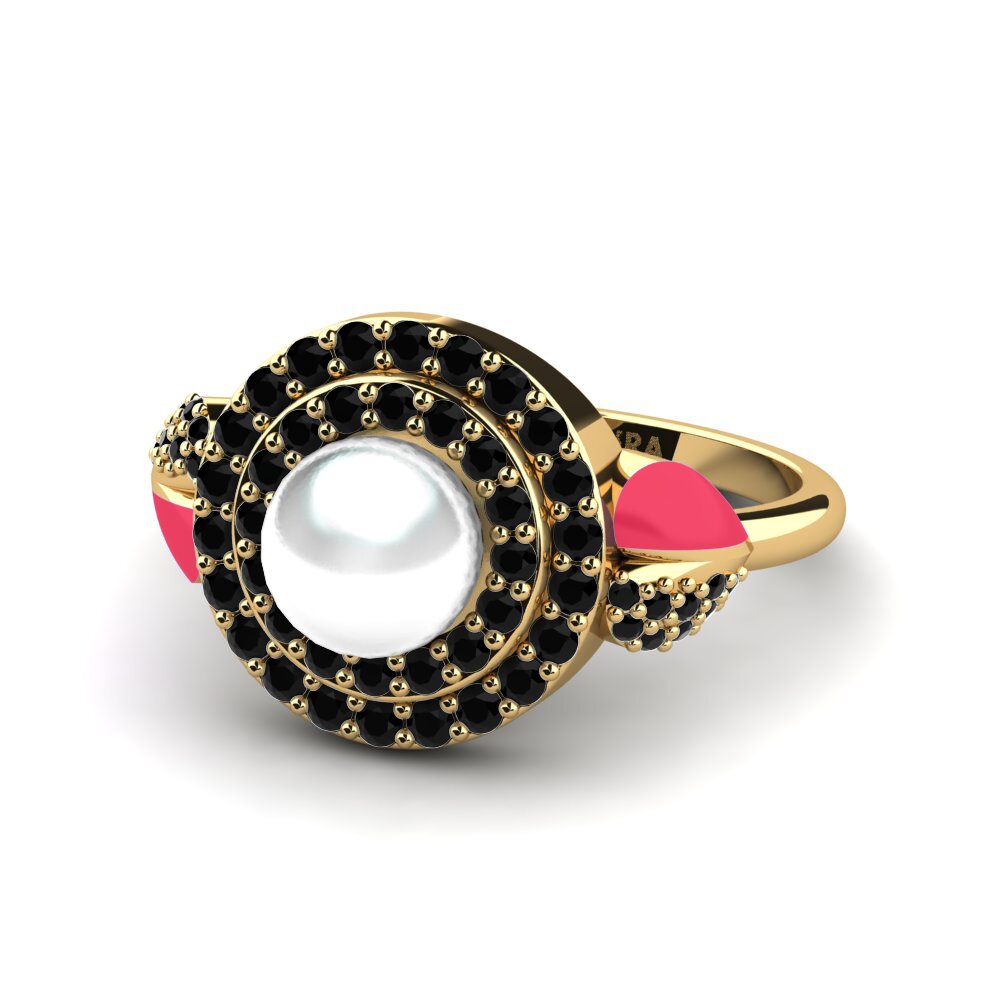 Schwarzer Onyx Ring Mysie