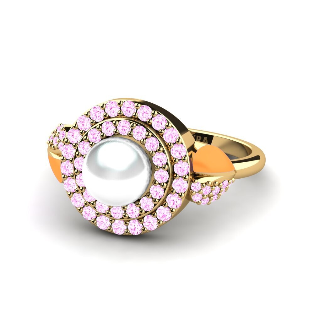 Zafiro Rosado Anillo Mysie