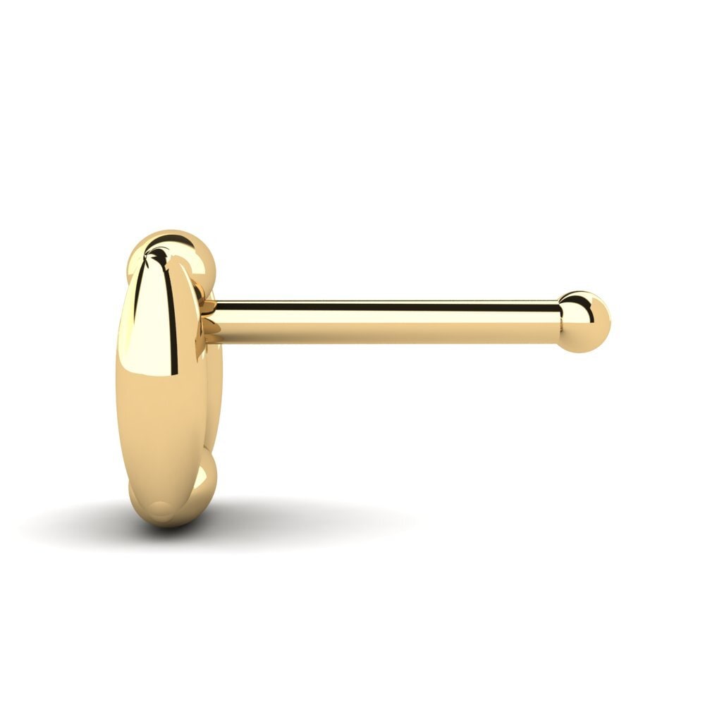 Achetez GLAMIRA Piercing Nez Mythyl en Or Jaune 750 Diamant 0.015 ...