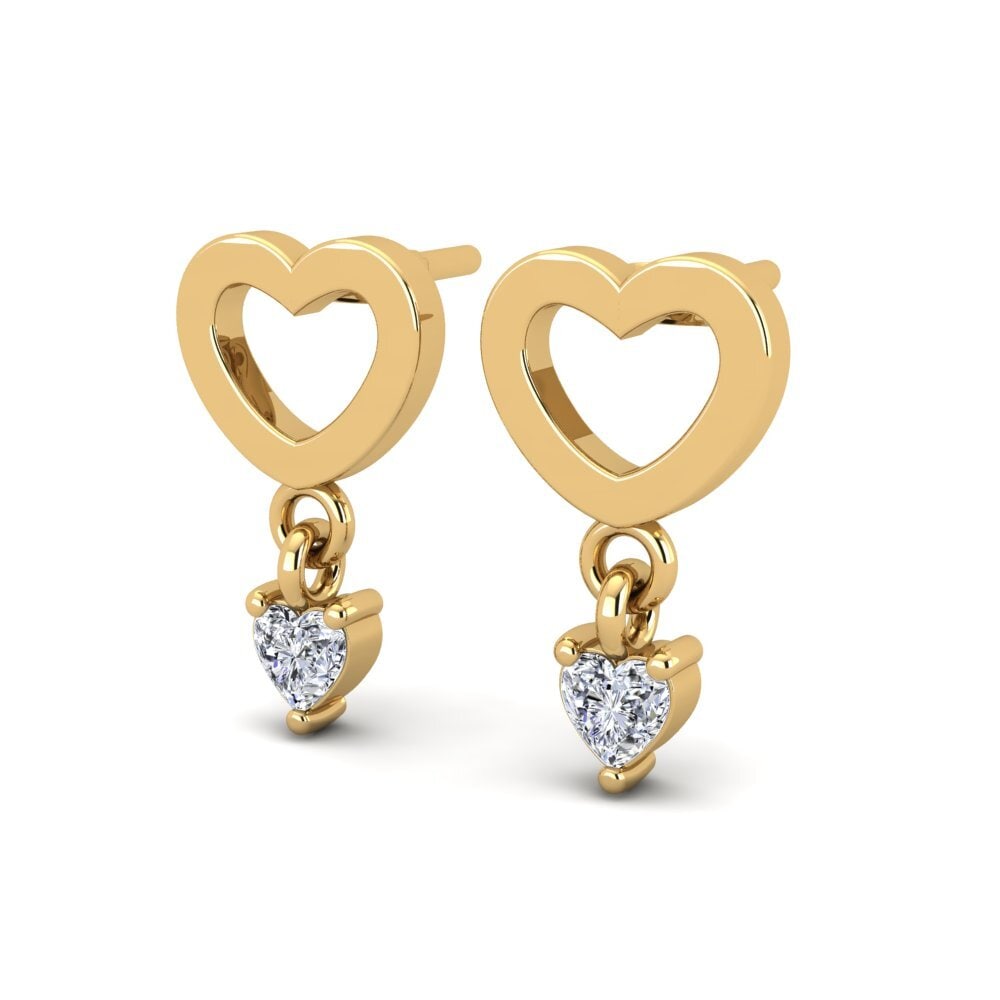 Corazón Diamante Pendiente de mujer Nadilee