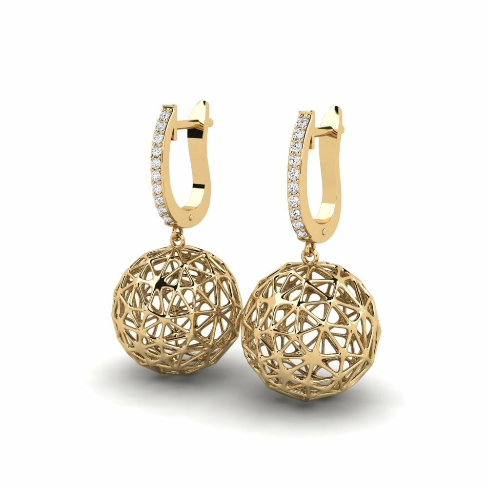 Moissanite Boucle d'oreille femme Nafoef