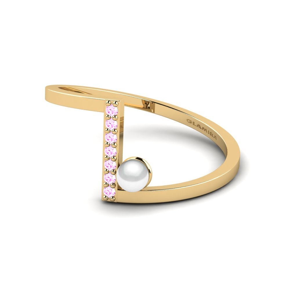 Zafiro Rosado Anillo Nahastu