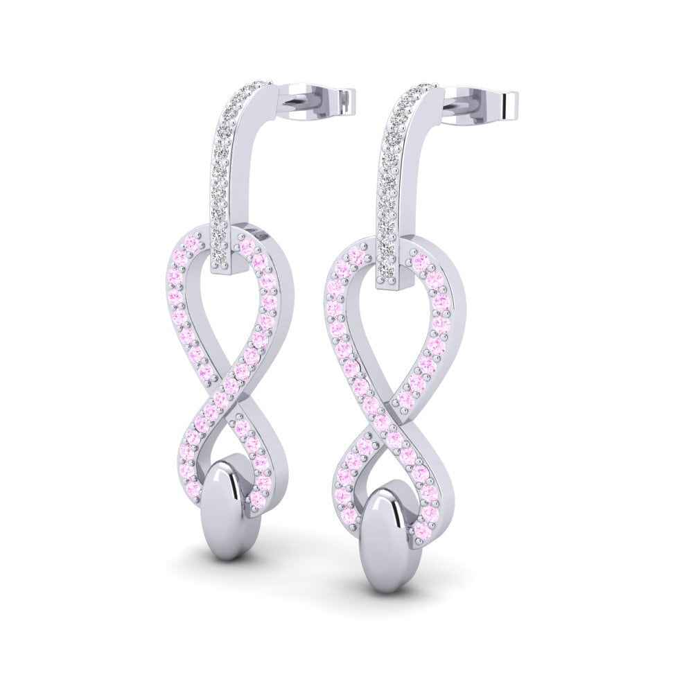 Pink Sapphire Women's Earring Naia