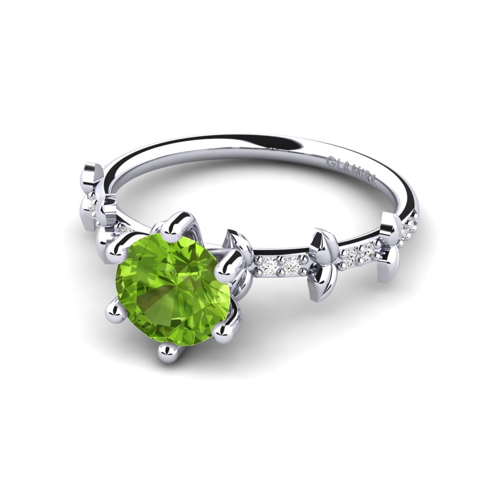Peridoto Anillo de compromiso Naima