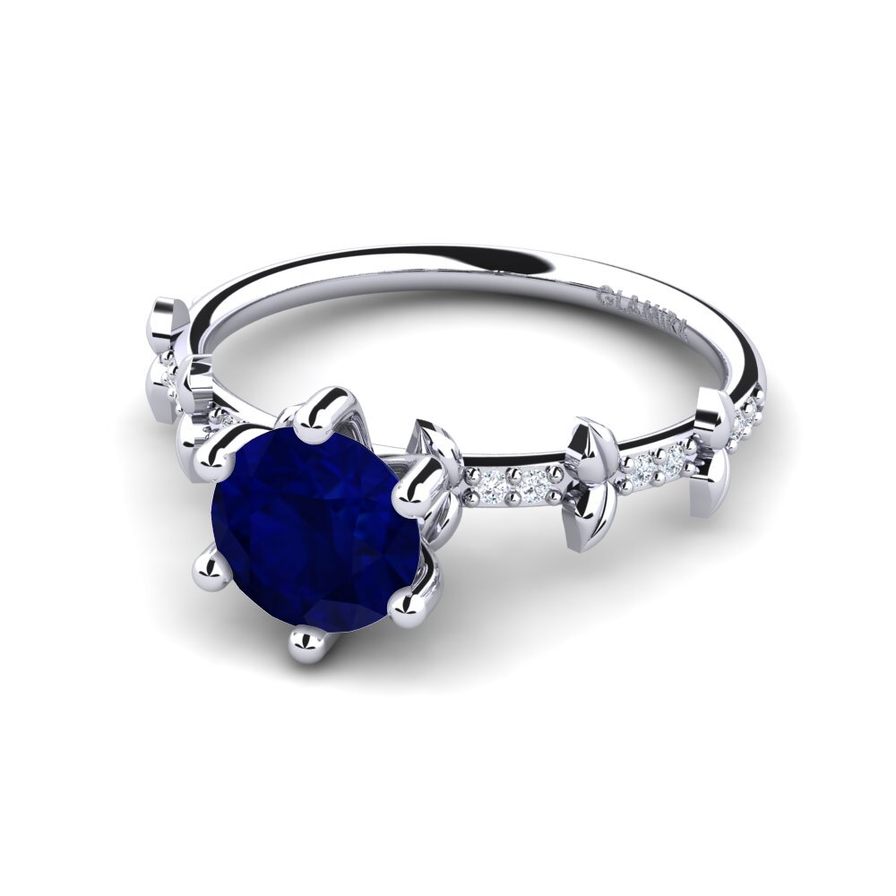 Zafiro Anillo de compromiso Naima
