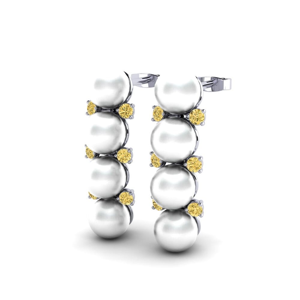 Yellow Diamond Women's Earring Nandag