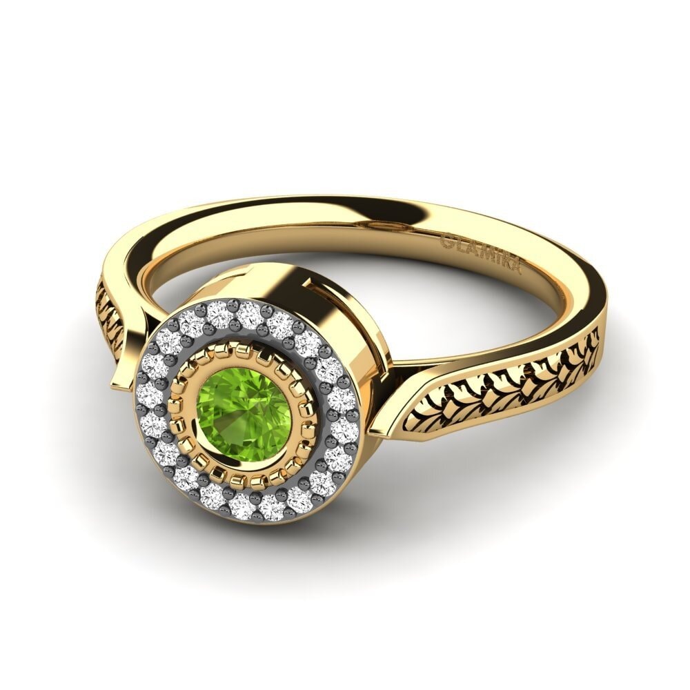 Peridot Engagement Ring Naoma