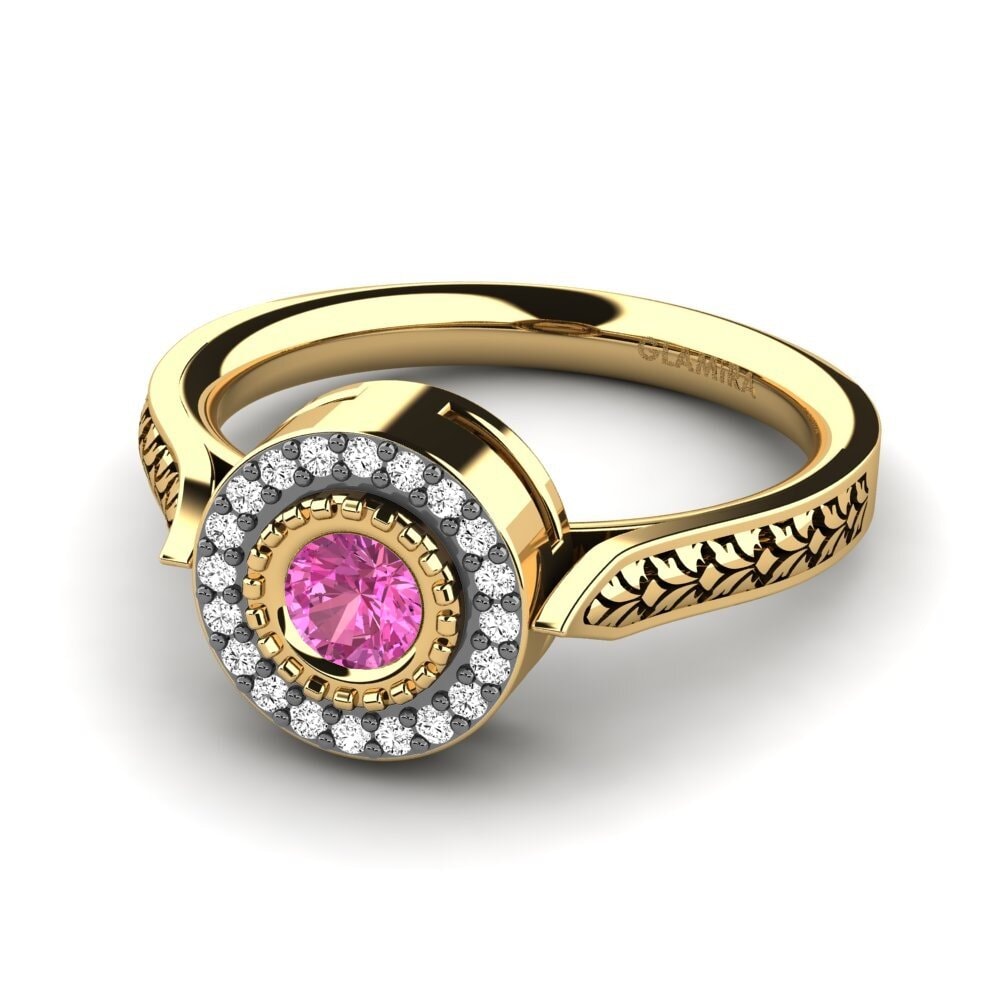 Topacio Rosa Anillo de compromiso Naoma