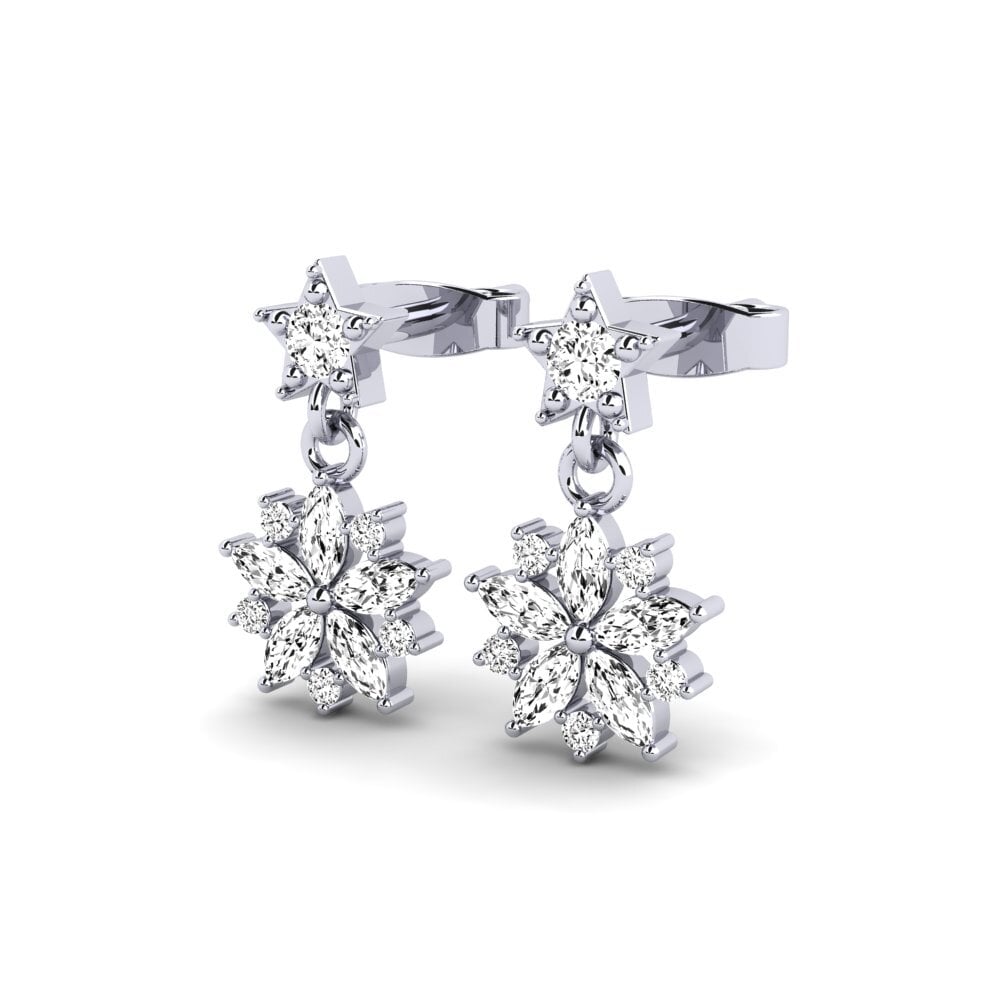 Đá Moissanite Bông tai nữ Narcisa