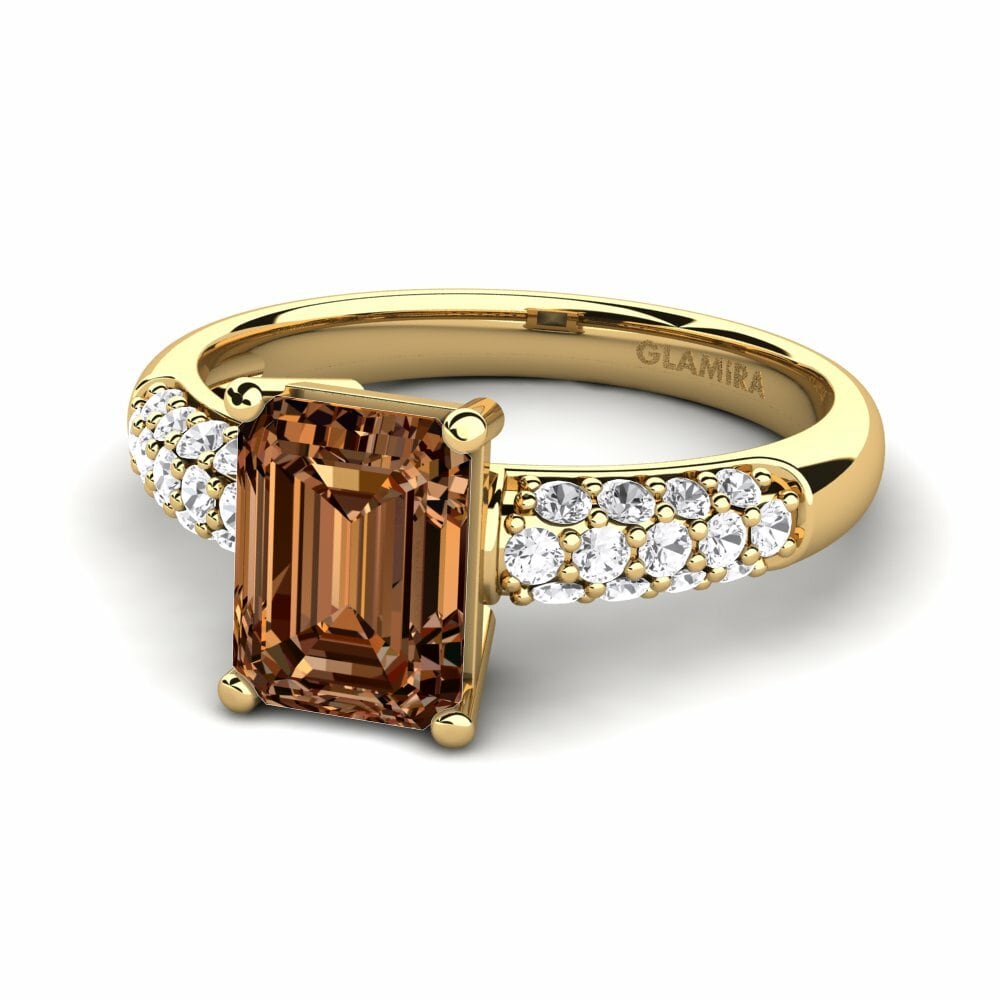 Brown Diamond Engagement Ring Navarra