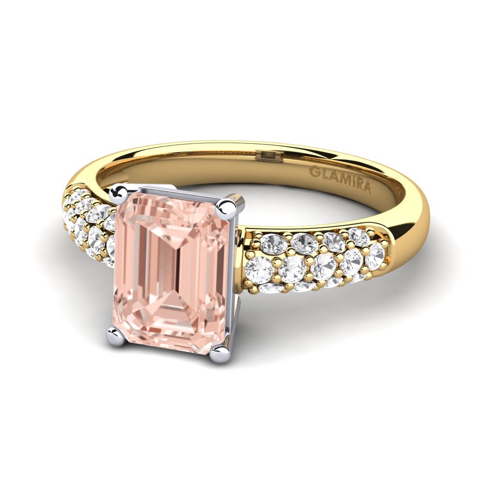18k Oro Amarillo/Blanco Anillo de compromiso Navarra