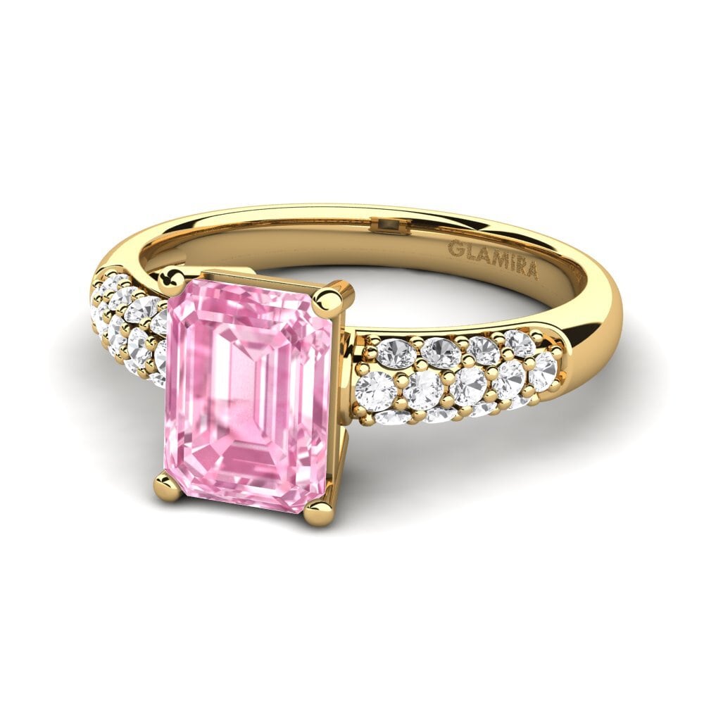 Pink Sapphire Engagement Ring Navarra