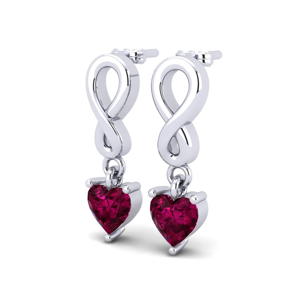 Granate Rhodolite Pendiente de mujer Nayane