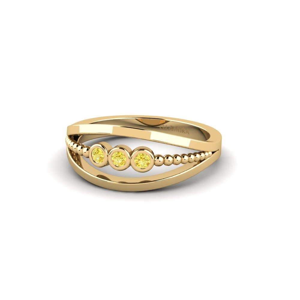 Yellow Sapphire Engagement Ring Ndid