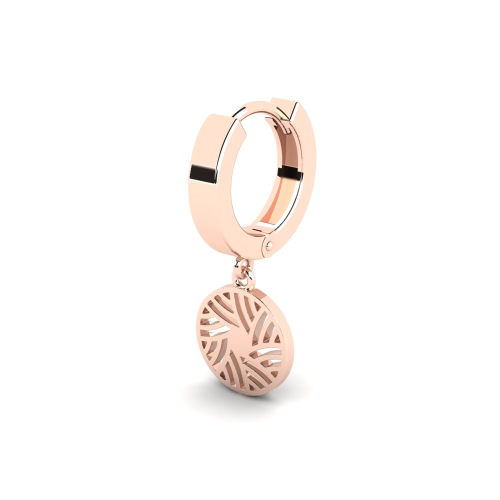 14ct Rose Gold Men's Earring Ndode
