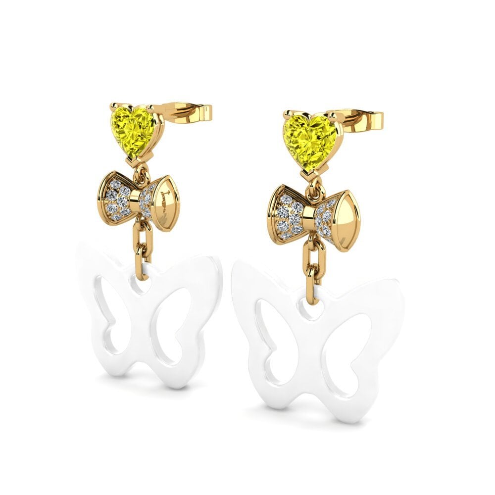 Yellow Diamond Women's Earring Nea