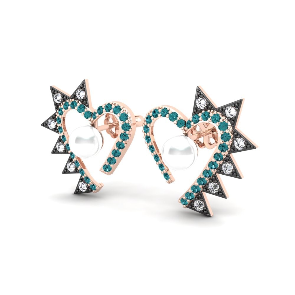 Blue Diamond Women's Earring Needlove