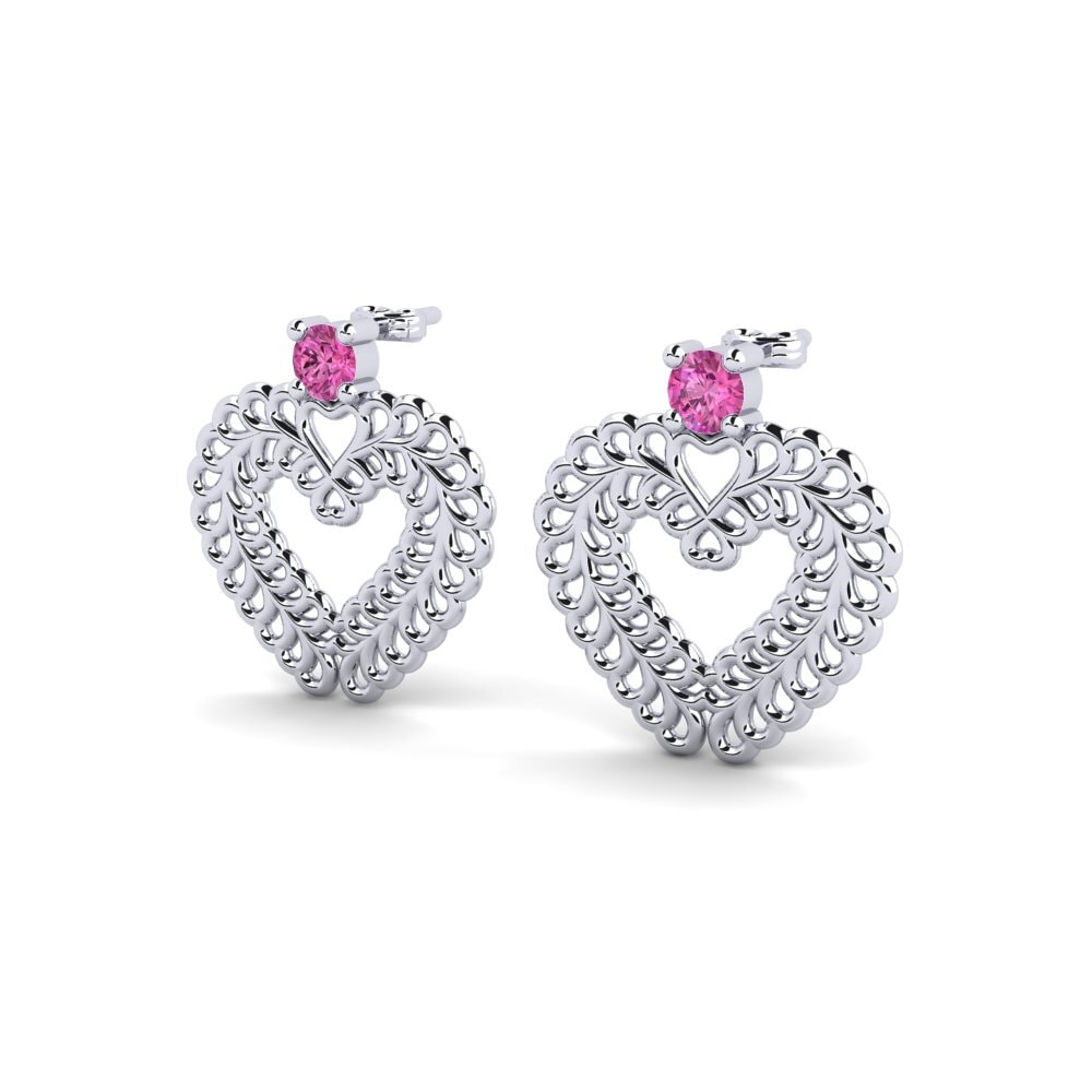 Đá Topaz Hồng Bông tai nữ Negoce
