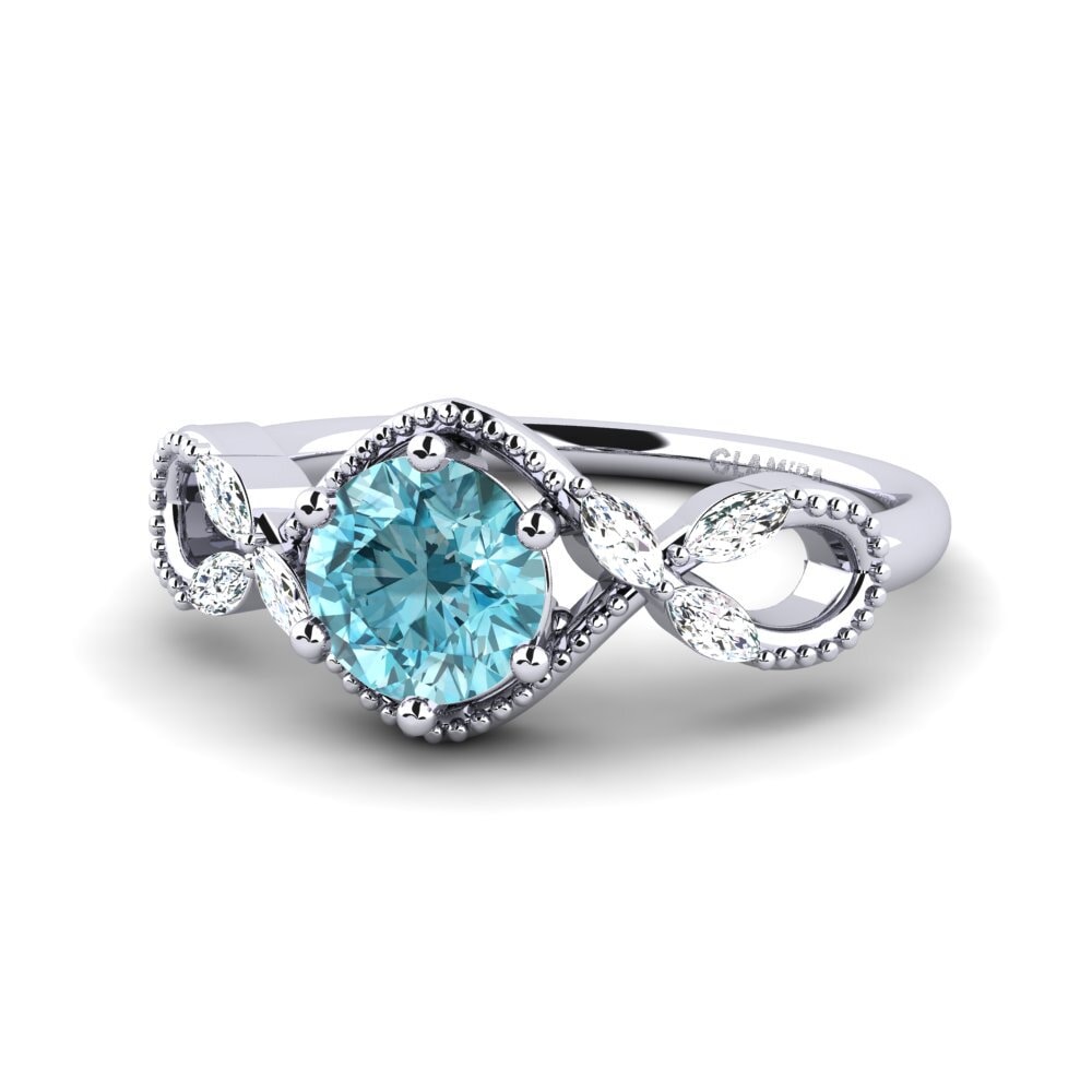Blue Zircon Women's Ring Nelen