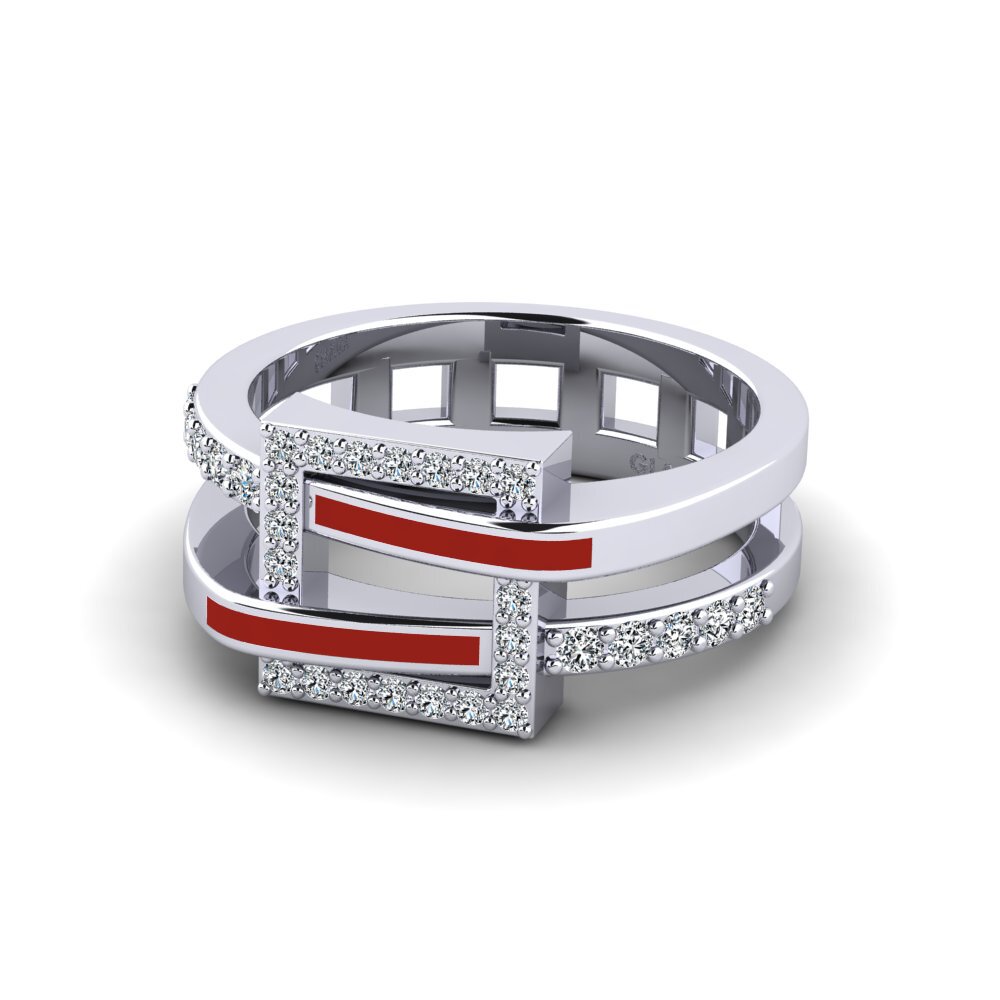 Weißgold 375 Ring Nelifin