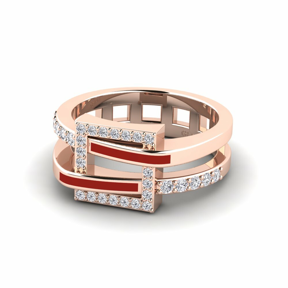 Diamant De Synthèse Bague Nelifin