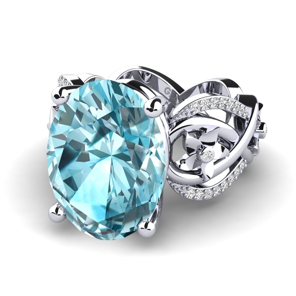 Blue Zircon Ring Nella