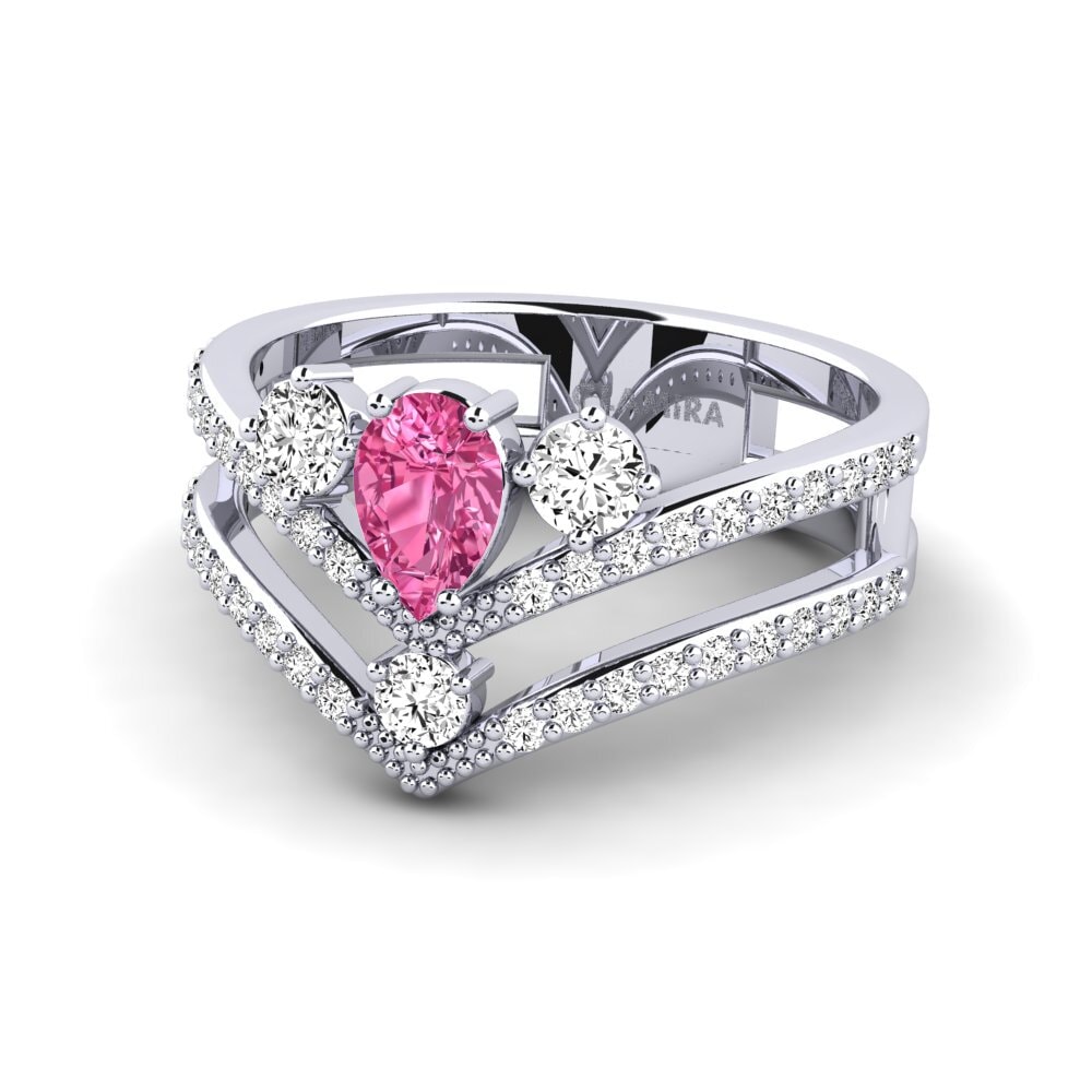 Turmalina rosa Anillo de Mujer Nene