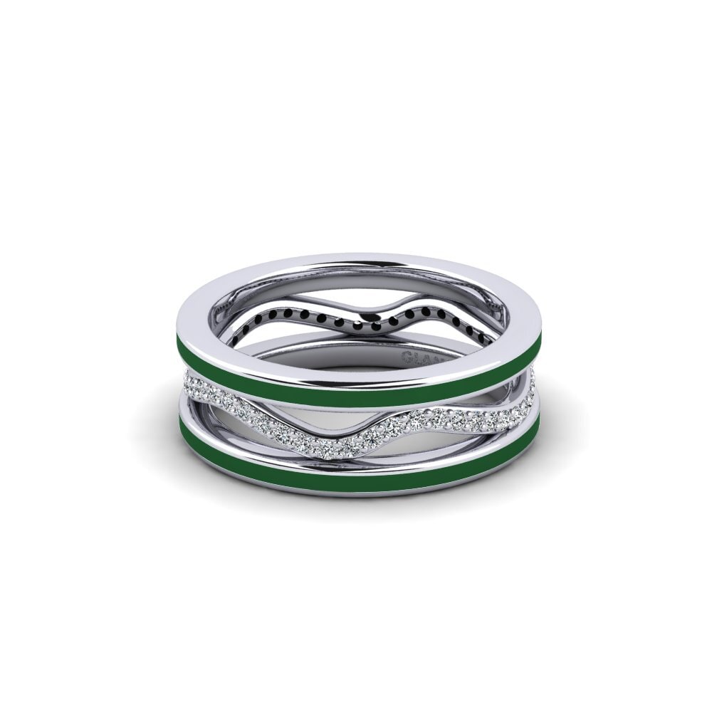 White Silver Ring Neomygy