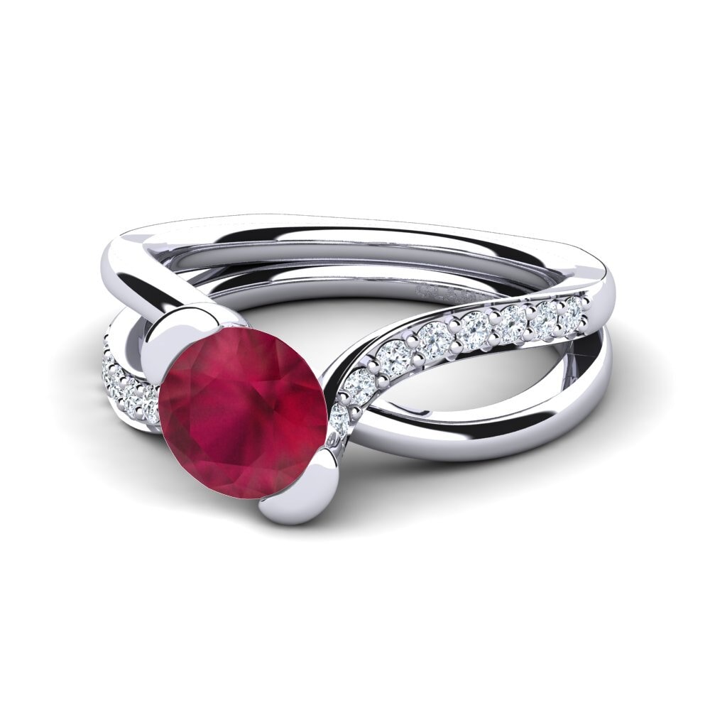 Rubí Anillo de compromiso Nery 1.0 crt