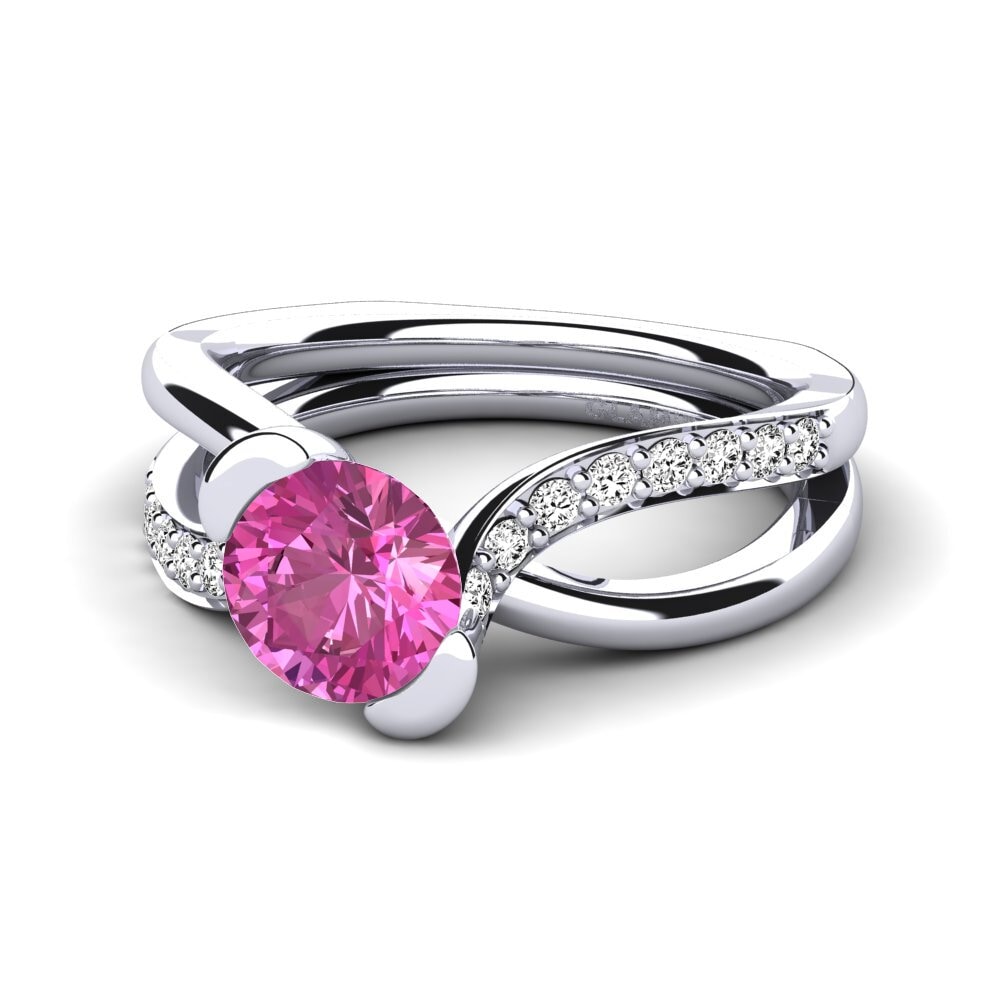 Rosa Topas Forlovelsesring Nery 1.0 crt