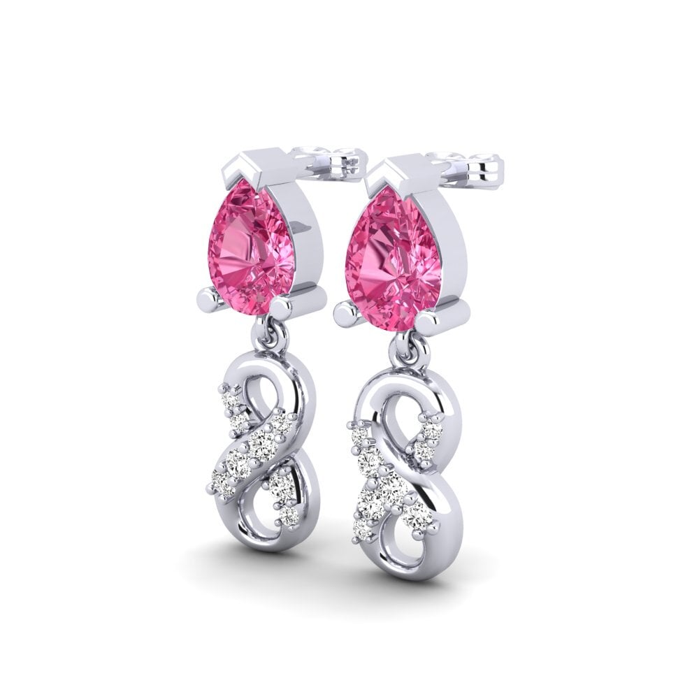 Rosa Turmalin Damen ohrring Nestlove B