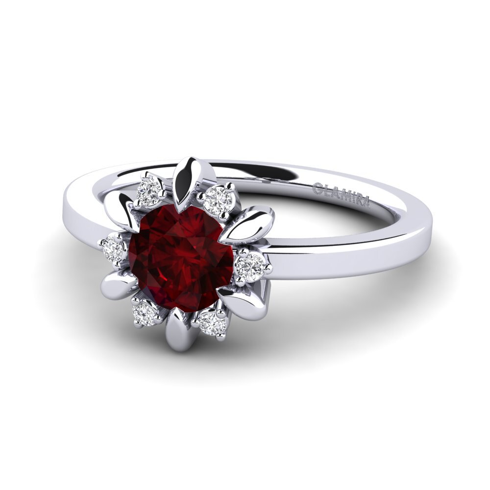Garnet Engagement Ring Neta