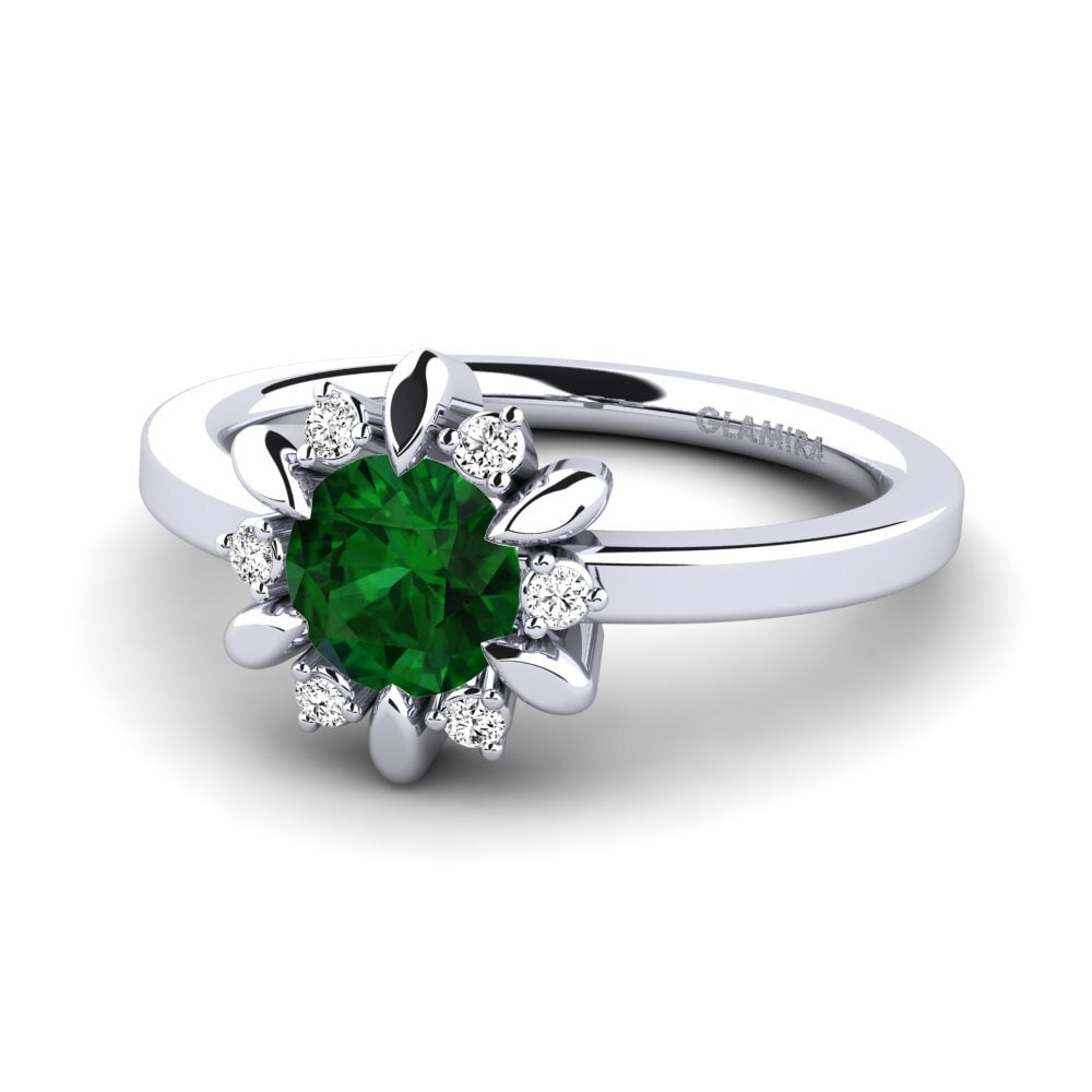 Tsavorita Anillo de compromiso Neta