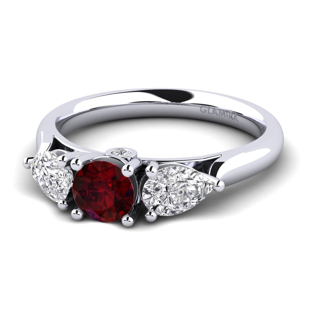 Garnet Engagement Ring Nettle