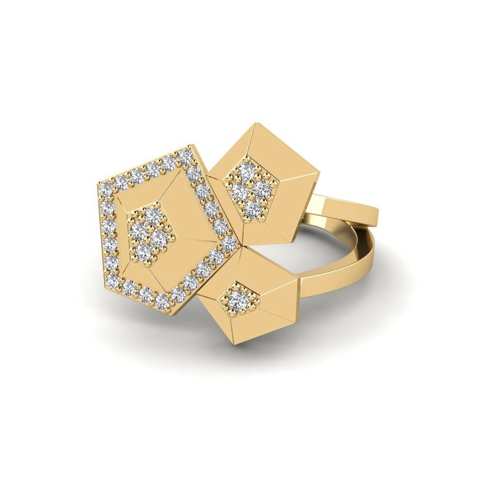 Saphir Blanc Bague Neutrino