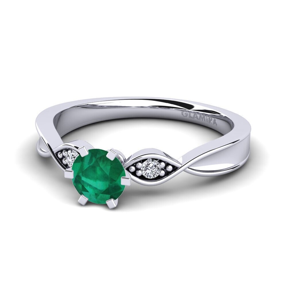 Emerald Engagement Ring Neveda 0.5 crt