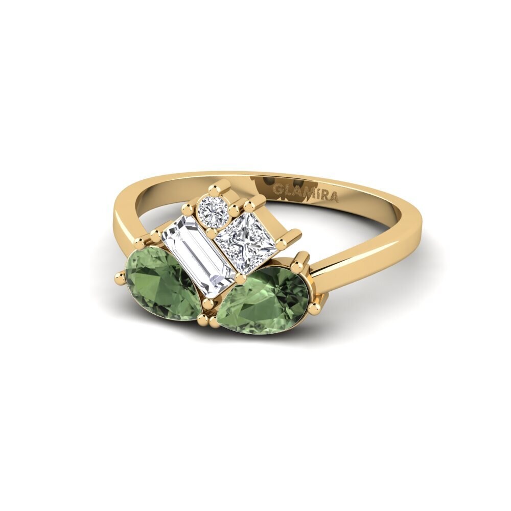 Pear Green Sapphire Ring Nevertheless