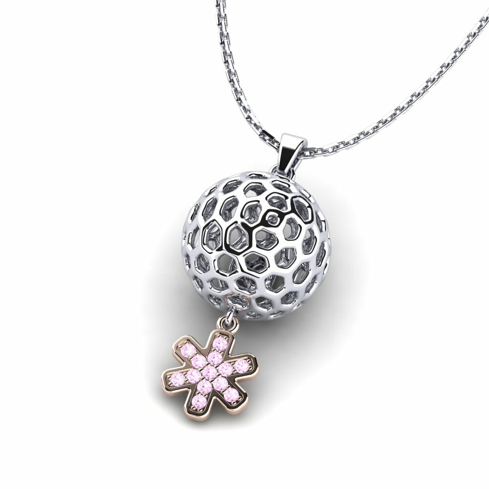 Pink Sapphire Women's Pendant Newfie