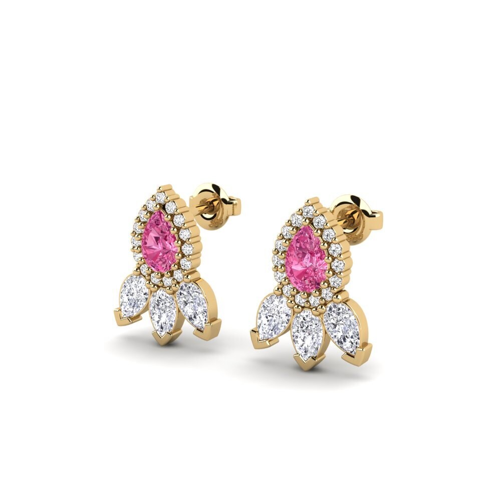 Pink Tourmaline Women's Earring Newi