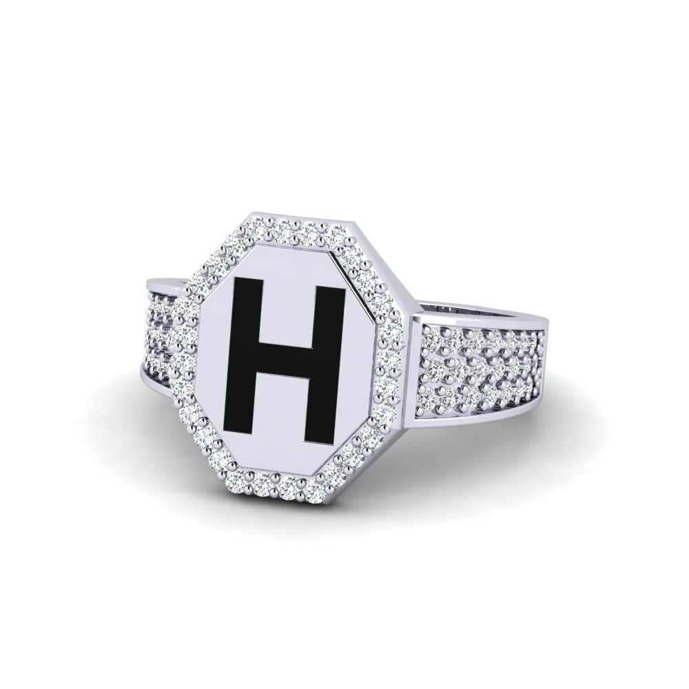 Palladium 950 Zirkonia Ring Nguru