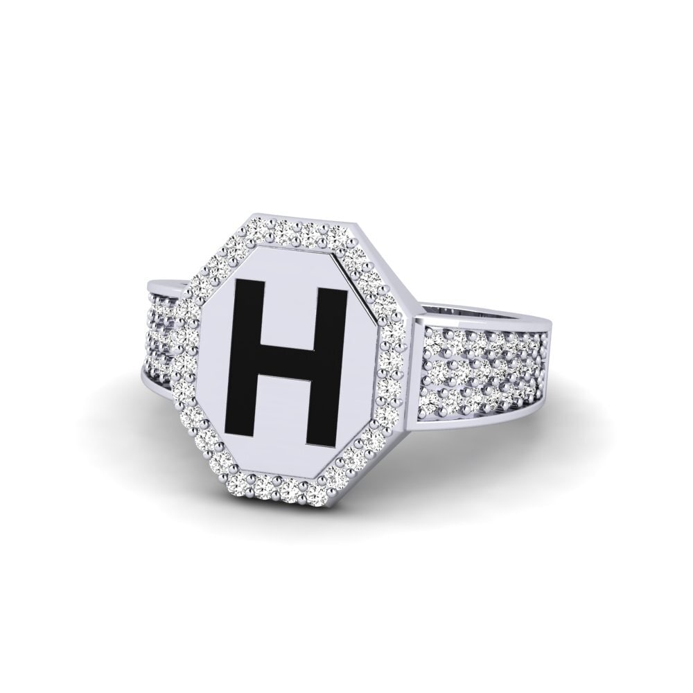 Palladium 950 Moissanit Ring Nguru