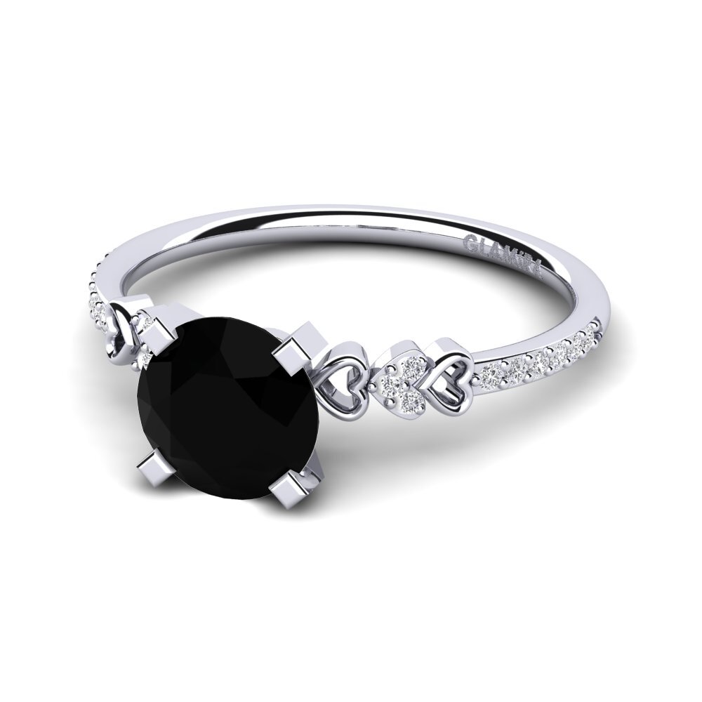 Black Onyx Engagement Ring Nichelle