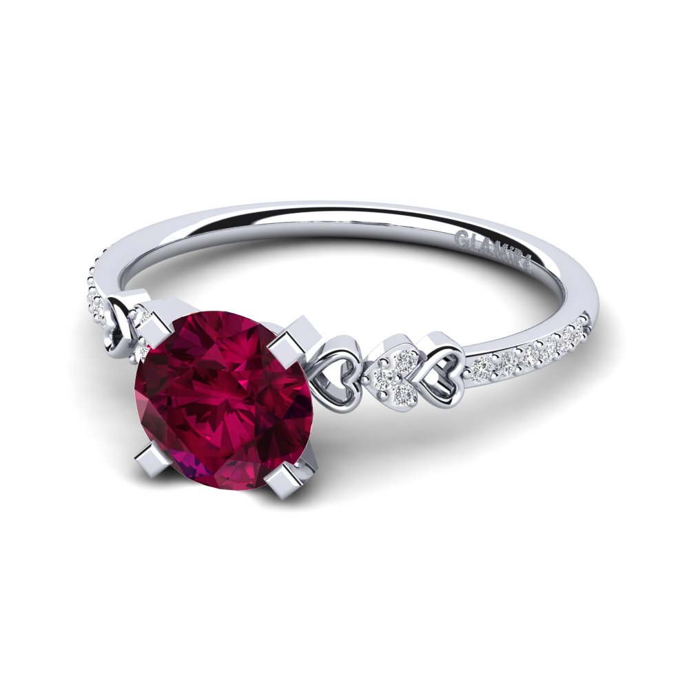 Rhodolite Garnet Engagement Ring Nichelle