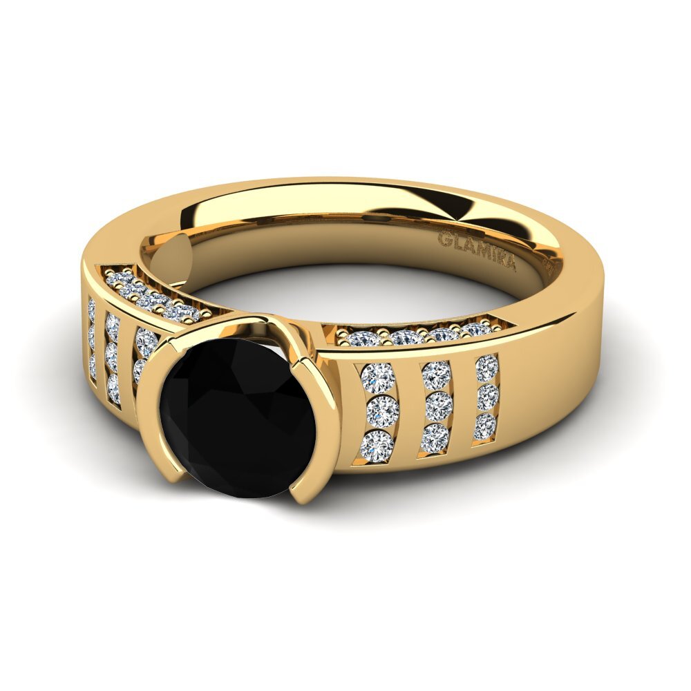 Black Diamond Engagement Ring Nichol