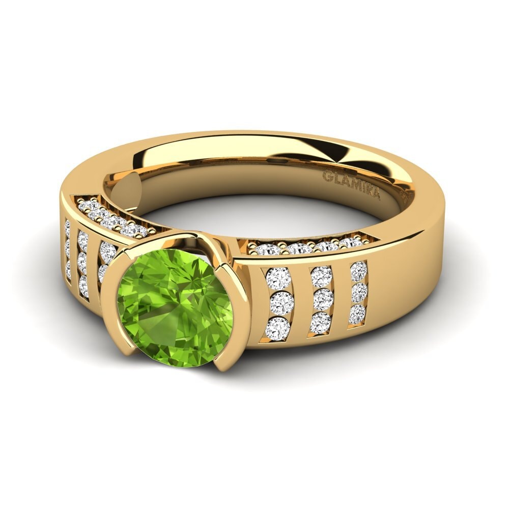 Peridoto Anillo de compromiso Nichol