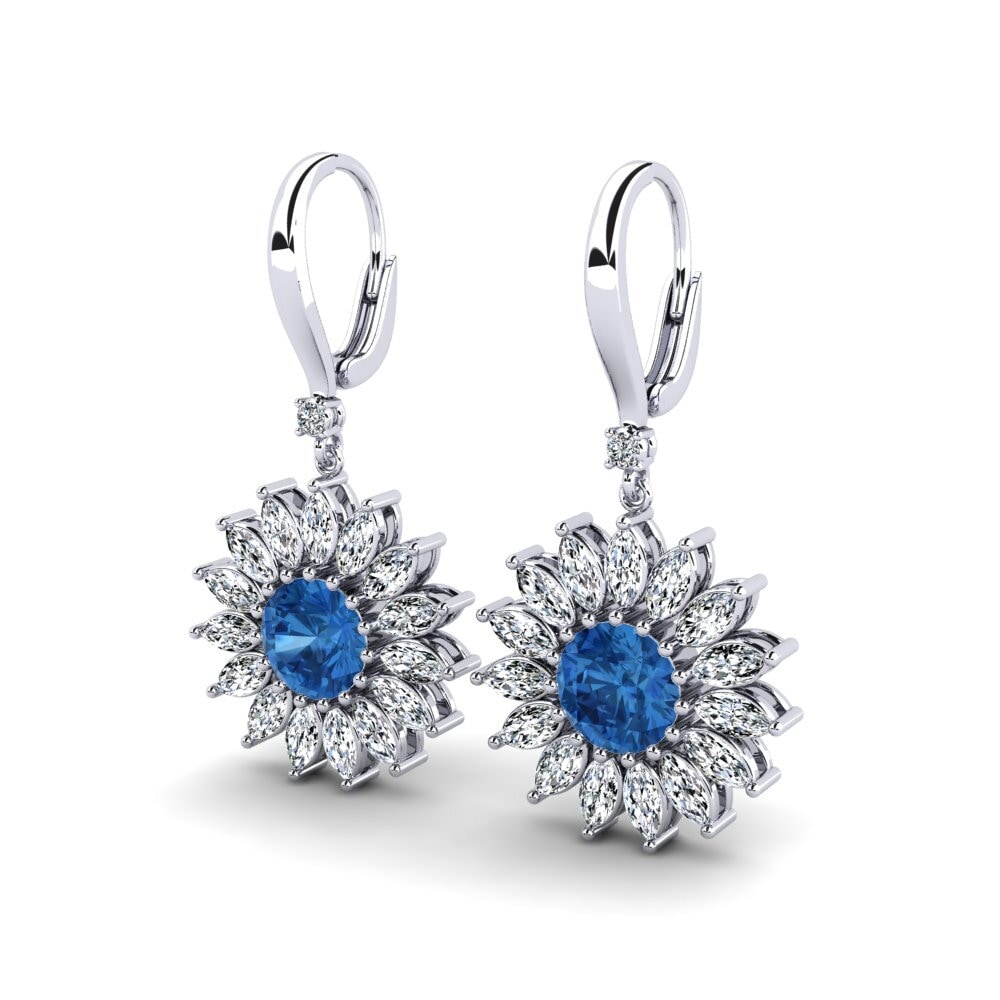 Dark Blue Zirconia Earring Nidia