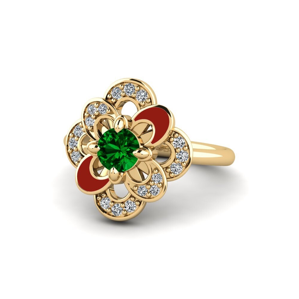 Grüner Zirkonia Ring Nigear