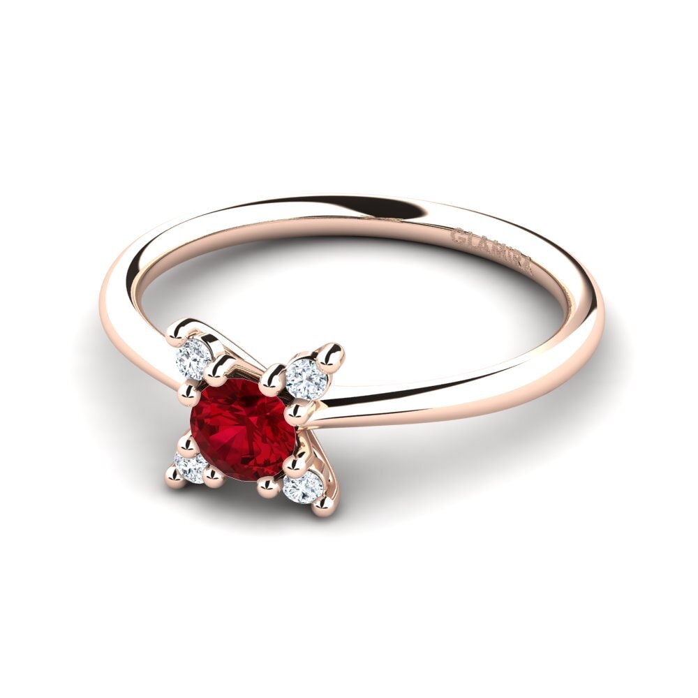 Circonita Roja Anillo de compromiso Nikkole