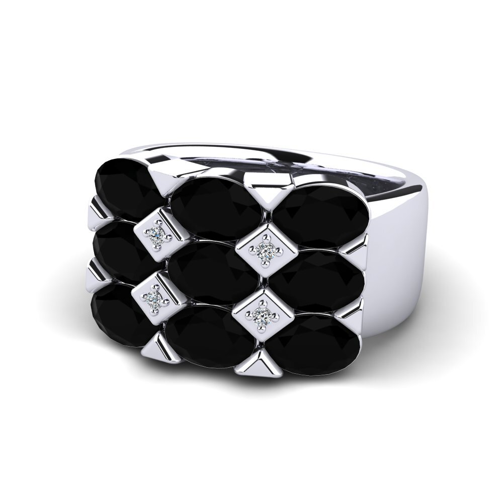 Schwarzer Diamant Ring Nikoleta